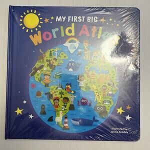My First Big World Atlas Lap Size Board Book Educational Childrens Book